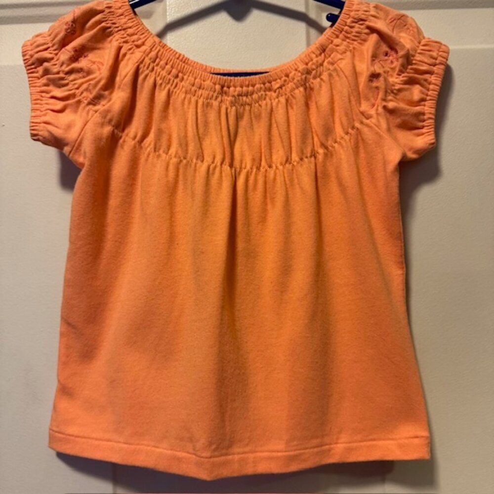 Ralph Lauren Peachy Orange Shirt Top NWT sz 5
